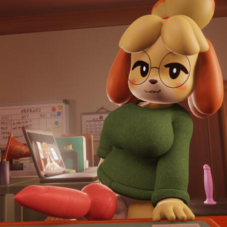 Isabelle in her office